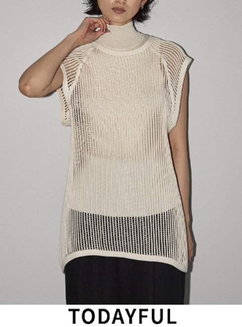 世界的に有名な TODAYFUL Backopen Mesh Tops トゥデイフル