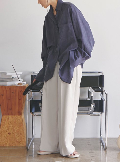 シリアルシール付 todayful Doubletuck Satin Trousers - 通販 - www