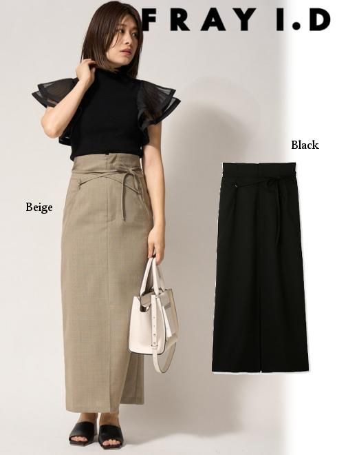 Fray id タックドレープスリットストレートスカート 1 FRAY I.D