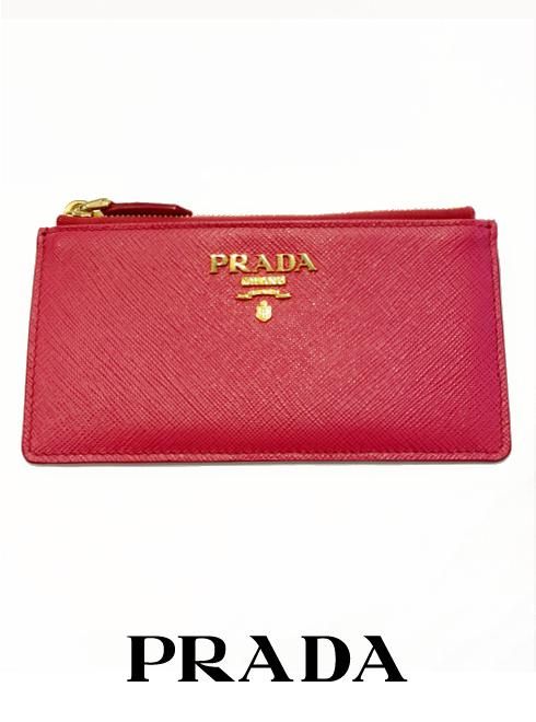 PRADA☆希少☆PRADA サフィアーノ　チェーンショルダー　マーメイド柄