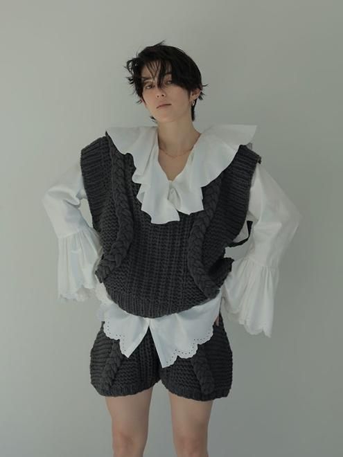 ETRE TOKYO (エトレトウキョウ)ケーブルニットショートパンツ 23春夏