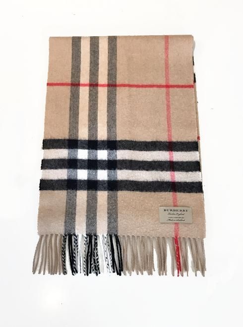 BURBERRY キッズマフラー ノバチェック カシミア ウール - マフラー