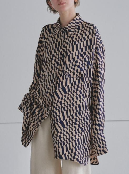 TODAYFUL シャツ/ブラウス Geometric Over Shirts-