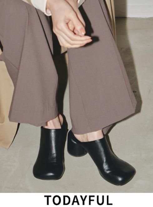 TODAYFUL (トゥデイフル）Chunky Heel Sabot★ 23秋冬【12321004】サンダルss20 - 通販セレクトショップ  HeartySelect | TODAYFUL.SNIDEL.CELFORD.COCODEAL等正規取扱　大阪枚方くずは