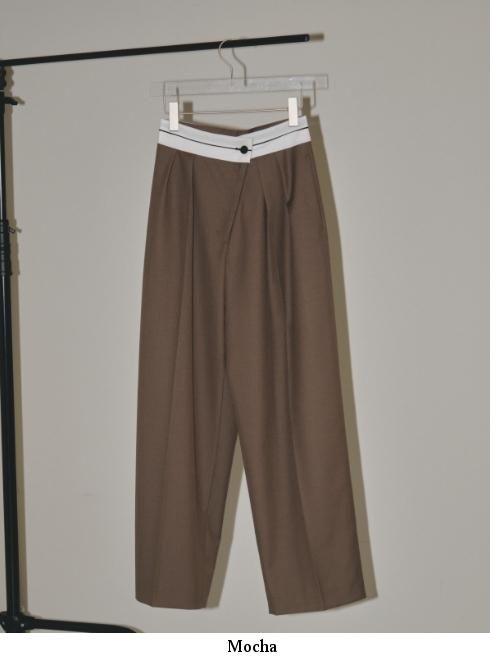 タグ付き○todayful Front Slanting Trousers-