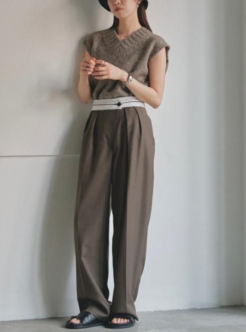 TODAYFUL (トゥデイフル）Front Slanting Trousers☆ 23秋冬【12320704