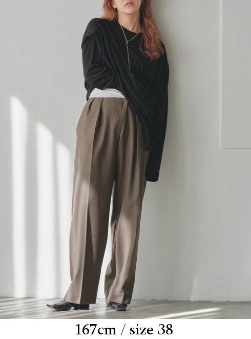 タグ付き○todayful Front Slanting Trousers-