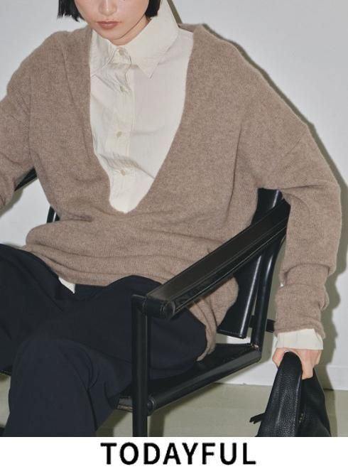 TODAYFUL (ȥǥե<br>Uneck Cashmere Knit  23ߡ12320504ۥ˥åȥȥåץ 
