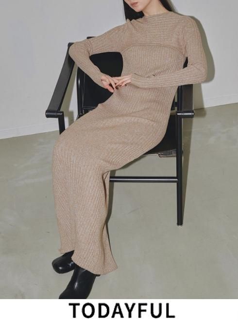 TODAYFUL (トゥデイフル）Mix Boucle Knitdress 23秋冬【12320306】マキシワンピース ss20 -  通販セレクトショップ HeartySelect | TODAYFUL.SNIDEL.CELFORD.COCODEAL等正規取扱　大阪枚方くずは