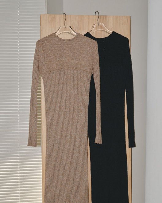 TODAYFUL (トゥデイフル）Mix Boucle Knitdress 23秋冬【12320306