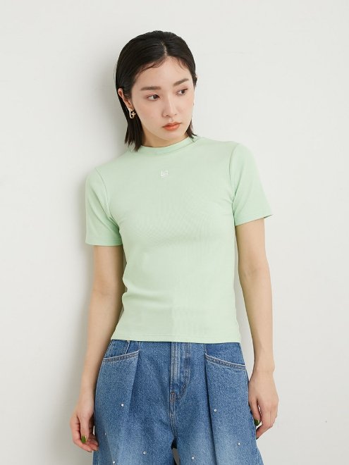 Lily Brown （リリーブラウン)ハイネックエンプロイダリロゴT 23春夏.【LWCT232105】Tシャツ 23sp - 通販セレクトショップ  HeartySelect | TODAYFUL.SNIDEL.CELFORD.COCODEAL等正規取扱　大阪枚方くずは