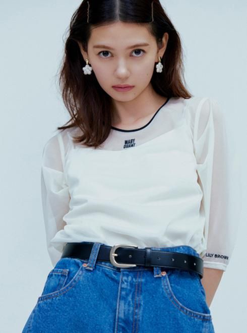 Lily Brown （リリーブラウン)MARY QUANT デイジーマーブルイヤリング 23春夏.予約2【LWGA234308】ピアス・イヤリング  入荷予定 8月上旬～ 通販セレクトショップ HeartySelect  大阪枚方くずは