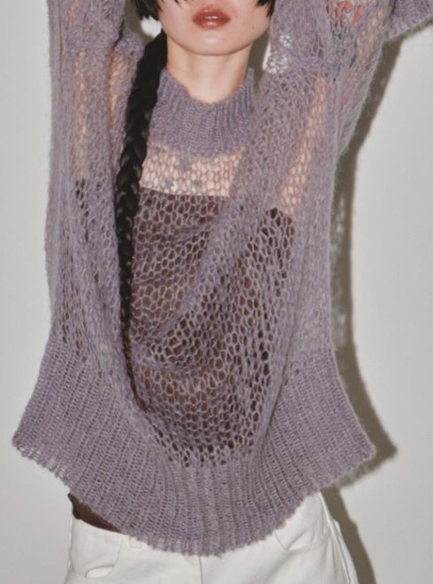 TODAYFUL (トゥデイフル）Sheer Mohair Knit 23秋冬.【12320522