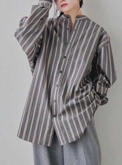 TODAYFUL (トゥデイフル）Stripe Over Shirts☆ 23秋冬.予約【12320416