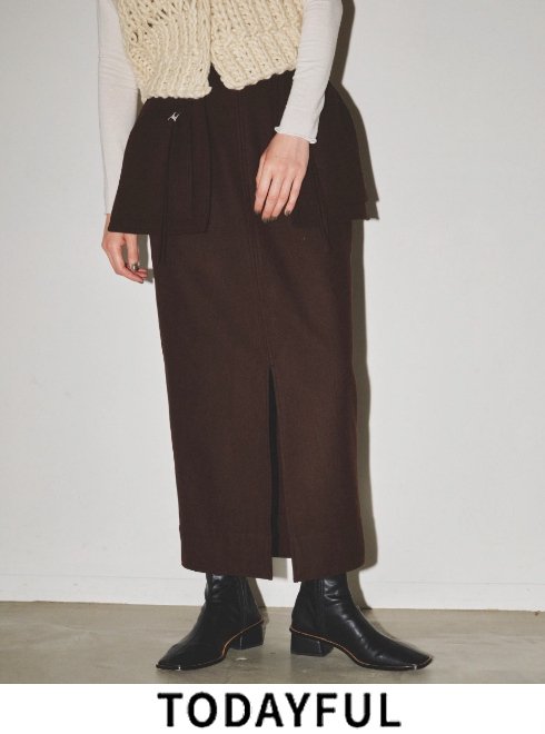 ボトムスtodayful トゥデイフル Satin Pencil Skirt