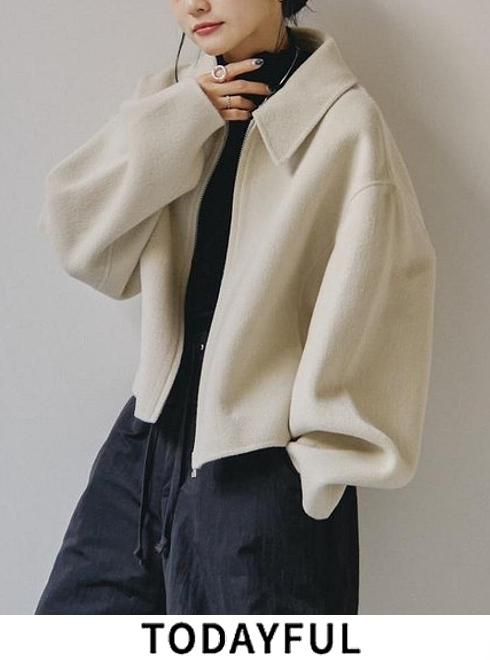 TODAYFUL (ȥǥե<br>Wool Zip Blouson  23.ͽ12320201ۥ֥륾 ͽ : 10ܡ ߼