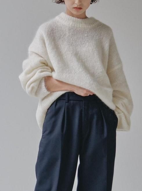 TODAYFUL (トゥデイフル）Kid Mohair Knit★ 23秋冬.予約【12320533】ニットトップス 入荷予定 : 11月中旬～  冬受注会 - 通販セレクトショップ HeartySelect |