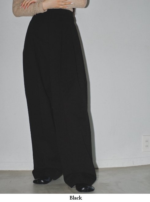 TODAYFUL (トゥデイフル）Peachskin Tuck Trousers★ 23秋冬.予約【12320719】パンツ 入荷予定 :  11月中旬～ 冬受注会 - 通販セレクトショップ HeartySelect |