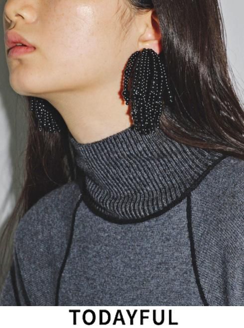 TODAYFUL (ȥǥե<br>Ball Fringe Earring  23.ͽ12320921ۥԥ ͽ : 12ܡ ߼