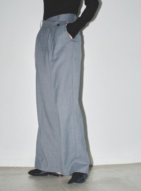 TODAYFUL (トゥデイフル）Asymmetry Twill Trousers★ 23秋冬.予約【12410702】パンツ 入荷予定 :  1月中旬～ 冬受注会 - 通販セレクトショップ HeartySelect |