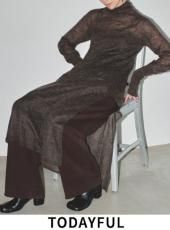 TODAYFUL (トゥデイフル）Uneck Knit Dress☆ 24秋冬.【12420312