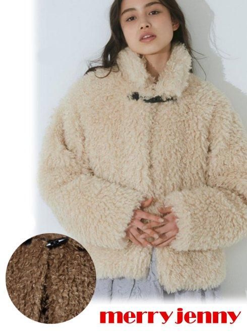 merry jenny (メリージェニー)poodle collar fakefur coat 23秋冬