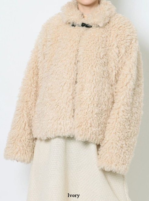 merry jenny (メリージェニー)poodle collar fakefur coat 23秋冬