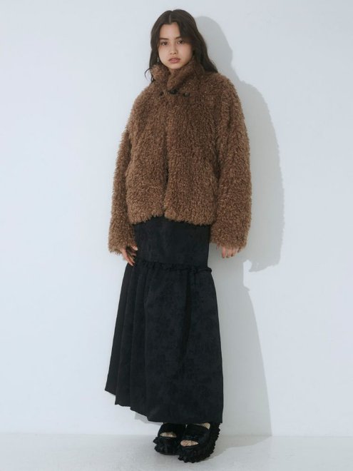 merry jenny (メリージェニー)poodle collar fakefur coat 23秋冬