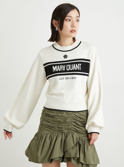 Lily Brown （リリーブラウン)'MARY QUANT ジャガードニット'' 23秋冬