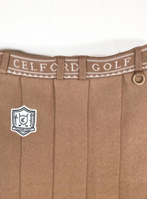 CELFORD GOLF ビット付きニットプリーツカート セルフォード