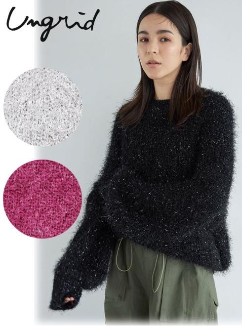 mideal  fluffy turtleknit ニット