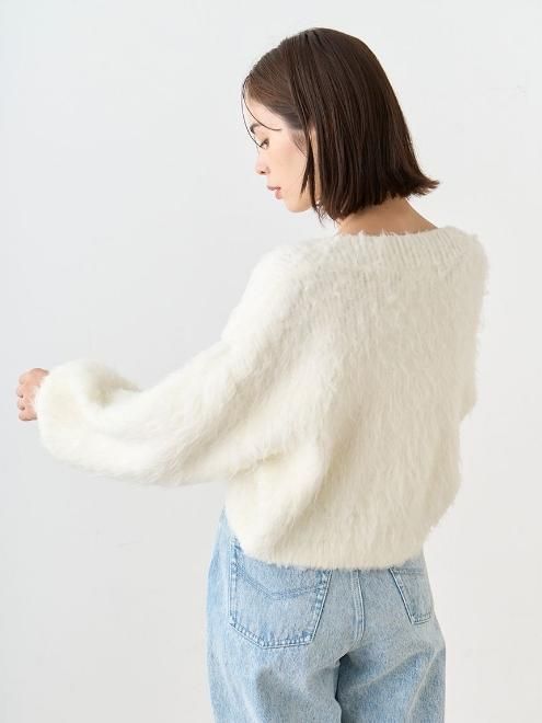 mideal  fluffy turtleknit ニット