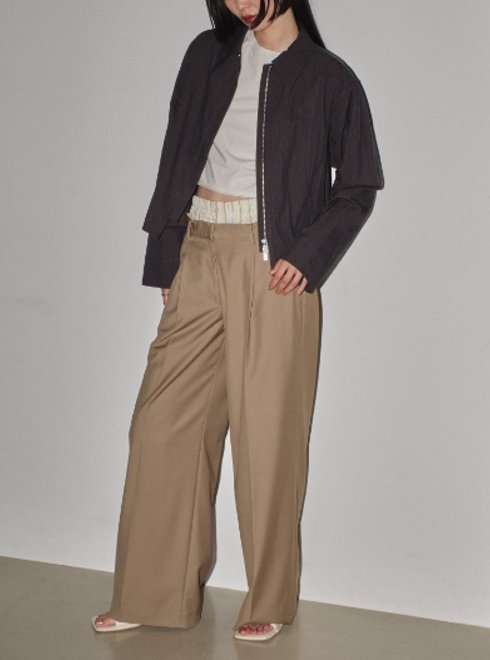 TODAYFUL (トゥデイフル）Double Waist Trousers ☆ 24春夏予約