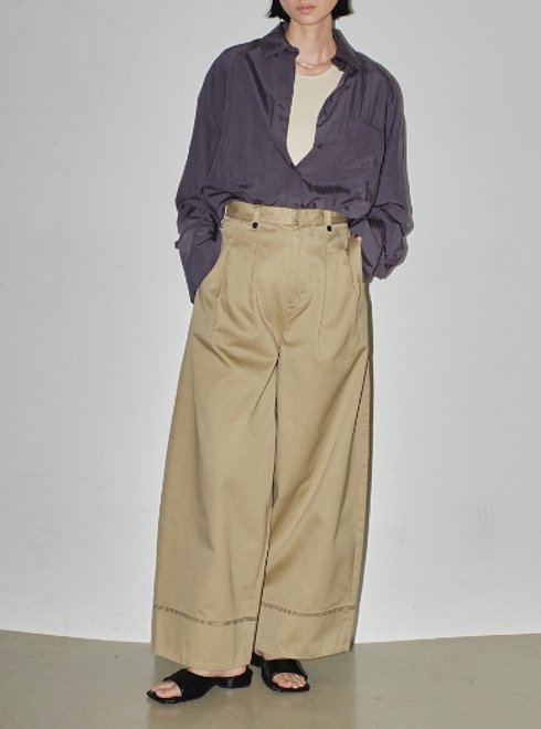 TODAYFUL (トゥデイフル）Heavy Chino Trousers ☆ 24春夏予約