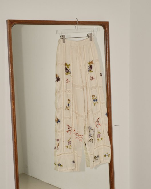 TODAYFUL (トゥデイフル）Embroidery Patchwork Trousers ☆ 24春夏 