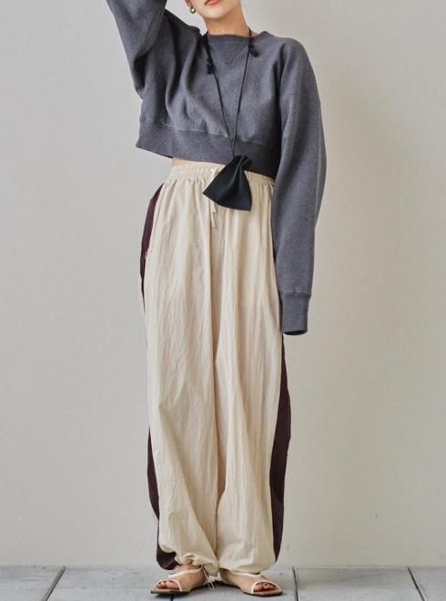 TODAYFUL (トゥデイフル）Nylon Line Pants ★ 24春夏予約【12410716】パンツ 入荷予定 : 4月下旬～ -  通販セレクトショップ HeartySelect | TODAYFUL.SNIDEL.CELFORD.COCODEAL等正規取扱　大阪枚方くずは