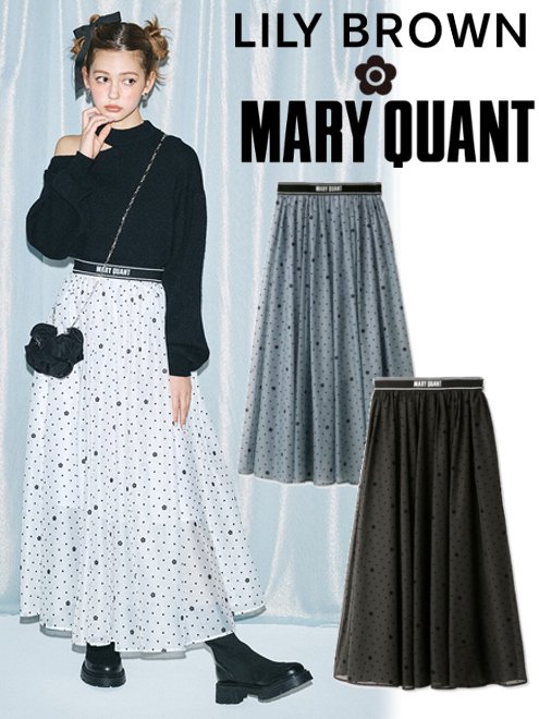 MARY QUANT ブラウンスカート M - ひざ丈スカート