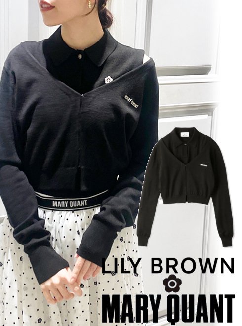 Lily Brown （リリーブラウン)(MARY QUANT) ニットアンサンブル 23秋冬.【LWNT241127】ニットトップス -  通販セレクトショップ HeartySelect | TODAYFUL.SNIDEL.CELFORD.COCODEAL等正規取扱　大阪枚方くずは
