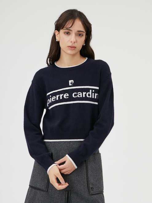 FRAY I.D (フレイアイディー)【pierre cardin】インターシャロゴニットプルオーバー  23秋冬.【FWNT235807】ニットトップス - 通販セレクトショップ HeartySelect |  TODAYFUL.SNIDEL.CELFORD.COCODEAL等正規取扱　大阪枚方くずは