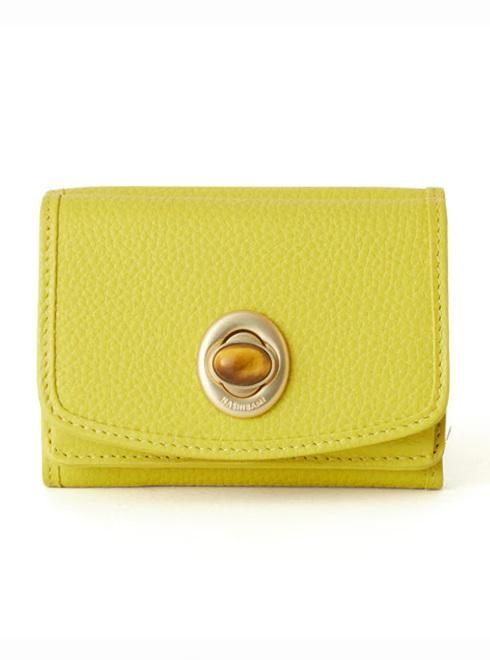 HASHIBAMI (ハシバミ)天然石ミニウォレット(YELLOW) 25春夏 【Ha