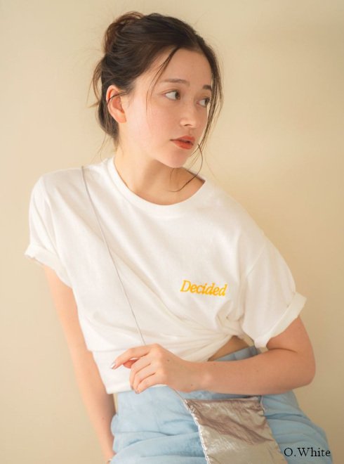 Ungrid (アングリッド)カラーエンブロイダリーTee 24春夏【112422723301】Tシャツ - 通販セレクトショップ  HeartySelect | TODAYFUL.SNIDEL.CELFORD.COCODEAL等正規取扱　大阪枚方くずは