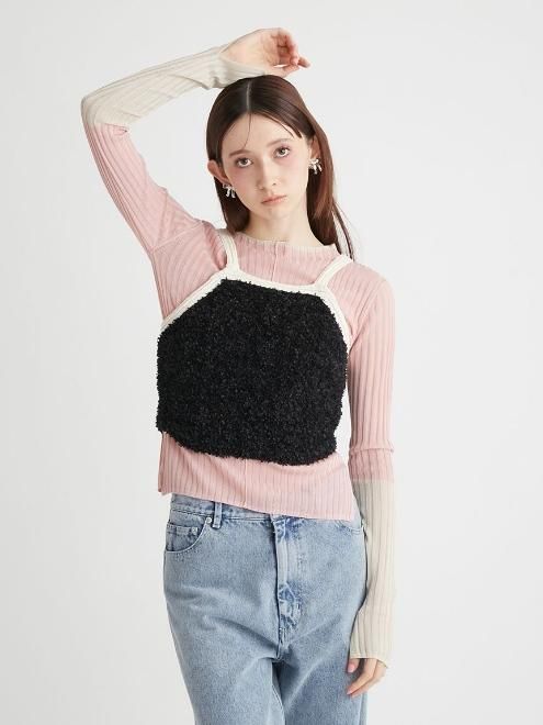 FURFUR モチーフメッシュキャミソール モチーフメッシュキャミソール(キャミソール)｜トップス｜FURFUR