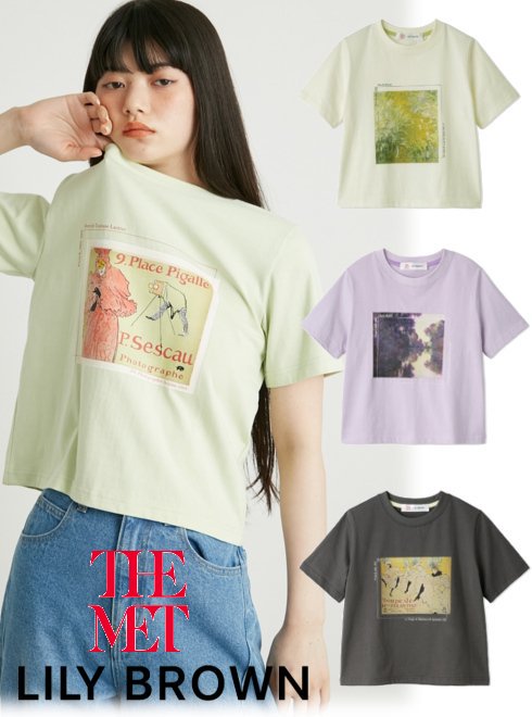 Lily Brown （リリーブラウン)(The Metropolitan Museum) アートプリントT 24春夏【LWCT242187】Tシャツ  - 通販セレクトショップ HeartySelect | TODAYFUL.SNIDEL.CELFORD.COCODEAL等正規取扱　大阪枚方くずは