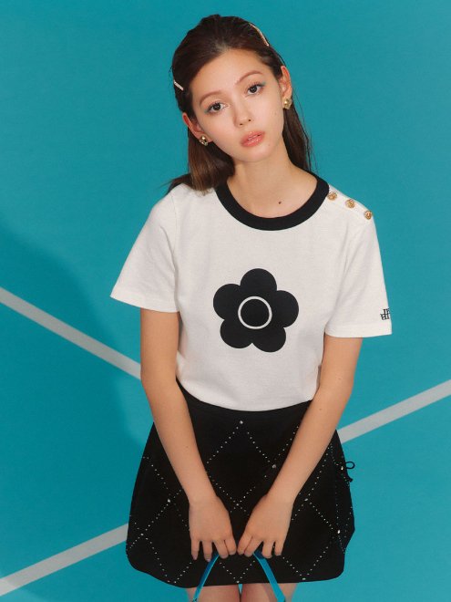 Lily Brown （リリーブラウン)MARY QUANT クラシックコンパクトTシャツ 