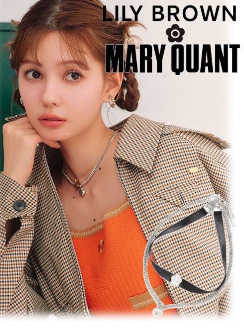 Lily Brown （リリーブラウン)<br>MARY QUANT  チョーカーチェーンネックレス  24春夏【LWGA241366】ネックレス 
