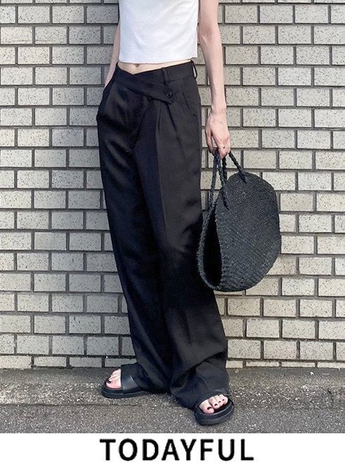 TODAYFUL (ȥǥե<br>Asymmetry Twill Trousers  24ߡ12420708ۥѥ 