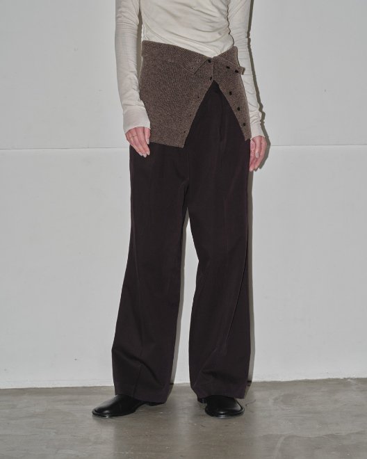 TODAYFUL (トゥデイフル）Asymmetry Twill Trousers★ 24秋冬予約【12420708】パンツ 入荷予定 : 7月下旬～  - 通販セレクトショップ HeartySelect | TODAYFUL.SNIDEL.CELFORD.COCODEAL等正規取扱　大阪枚方くずは