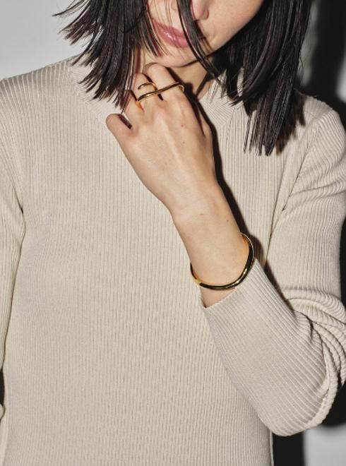 Backlayered Rib Dress トゥデイフル