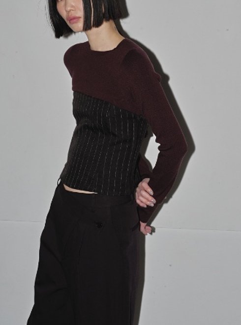 TODAYFUL (トゥデイフル）Cropped Smooth Knit☆ 24秋冬予約【12420511 
