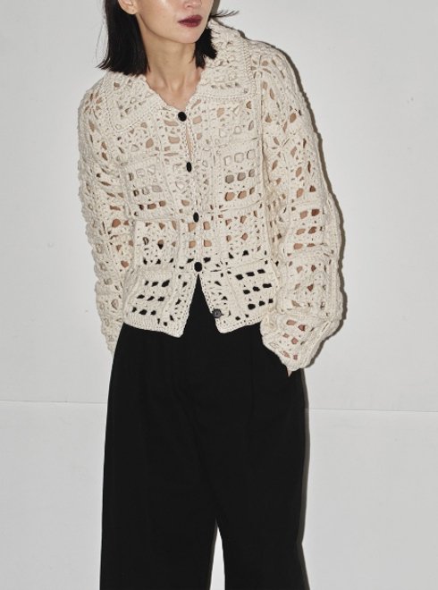 TODAYFUL (トゥデイフル）Crochet Knit Shirts☆ 24秋冬【12420509】シャツ・ブラウス - 通販セレクトショップ  HeartySelect | TODAYFUL.SNIDEL.CELFORD.COCODEAL等正規取扱 大阪枚方くずは